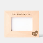 Huwelijksmonogram Custom Wood Afbeelding Lijsten Gegraveerde Lijstjes (Voorkant)