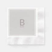 Huwelijksmonogram servetten (Voorkant)