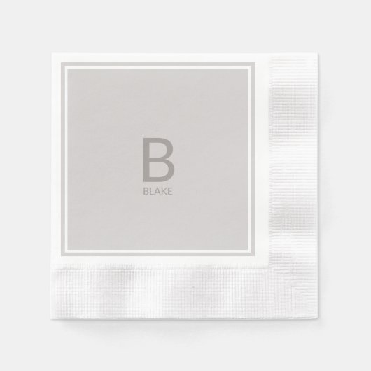 Huwelijksmonogram servetten (Voorkant)