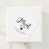 Huwelijksmunt om favoriet te zijn bedankjes labels (In situ)