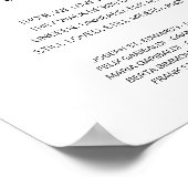 Huwelijksnamen Herdenkingsgedicht 'Ze Lopen Naast  Poster (Hoek)