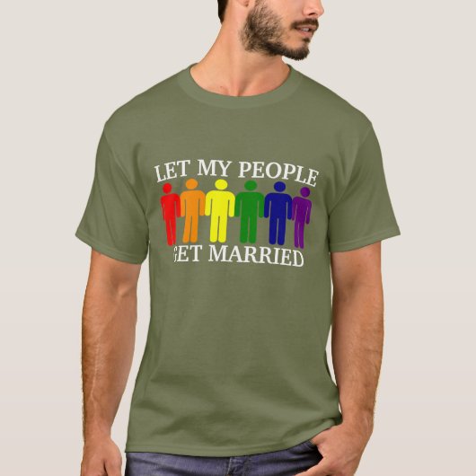 Huwelijksondersteuning voor HBT'ers T-shirt (Voorkant)