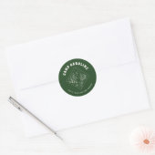 Huwelijksonderwerp Feest Favor Ronde Sticker (Envelop)