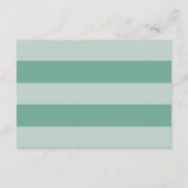 Huwelijksontvangstkaart met groen informatiekaartje (Achterkant)