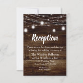 Huwelijksontvangstkaart met lente tulpen op het pl kaart (Voorkant)