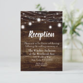 Huwelijksontvangstkaart met lente tulpen op het pl kaart (Staand voorkant)