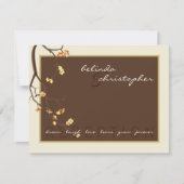 Huwelijksontvangstkaarten :: kersenbloesem 3L Kaart (Voorkant)