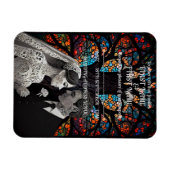 Huwelijkspaar gepersonaliseerde cadeau-ideeën magneet (Horizontaal)