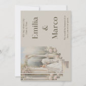 Huwelijkspaar in de tuin kaart (Voorkant)