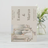 Huwelijkspaar in de tuin kaart (Staand voorkant)