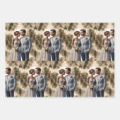 Huwelijkspaar in liefde inpakpapier vel (Voorkant 3)