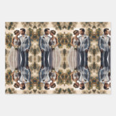 Huwelijkspaar in liefde inpakpapier vel (Voorkant 2)