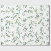 Huwelijkspapier Eucalyptus thema Cadeaupapier (Vlak)