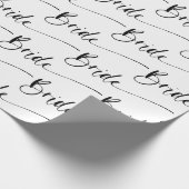 Huwelijkspapier in zwart-wit cadeaupapier (Hoek)