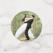 Huwelijkspartij Custom Gezicht Foto Confetti (Kleine voorkant)