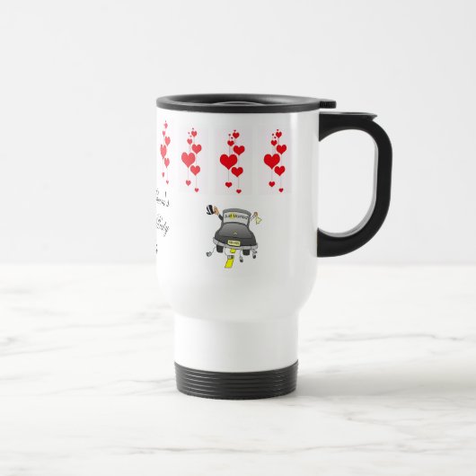 Huwelijkspartij Geschenk Reis Mug Sjabloon Reisbeker (Rechts)