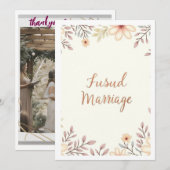 huwelijkspartij kaart (Voorkant / Achterkant)