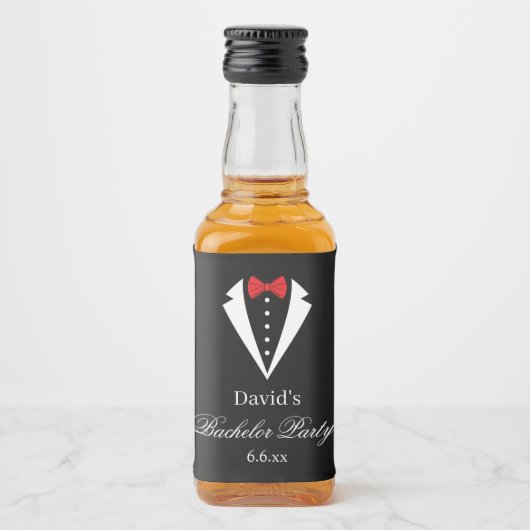 Huwelijkspartij Mini Flessen Etiketten (Voorkant)