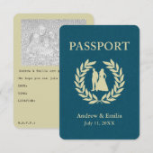 huwelijkspaspoort kaart (Voorkant / Achterkant)