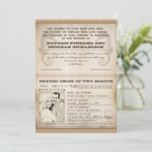  huwelijkspaspoort nodigt uit kaart (Staand voorkant)