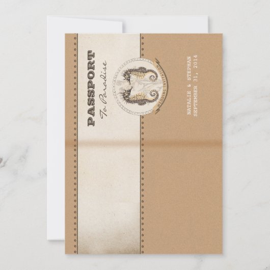  huwelijkspaspoort nodigt uit kaart (Achterkant)