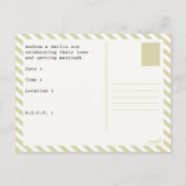 huwelijkspaspoort uitnodiging briefkaart (Achterkant)