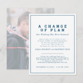 Huwelijksplan wijziging uitnodiging nu livestream (Voorkant / Achterkant)