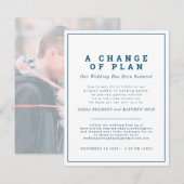 Huwelijksplan wijziging uitnodiging nu streamen (Voorkant / Achterkant)