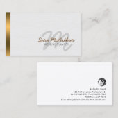 Huwelijksplanner Personal Services Monogram Visitekaartje (Voorkant / Achterkant)