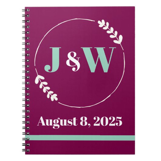 Huwelijksplanning of post-event aandenken notitieboek (Voorkant)