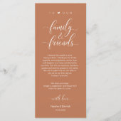 Huwelijksplek setting Bedankt Modern Classy Kaart (Voorkant)