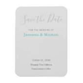 Huwelijksprofessioneel ontwerp modern bewaar de da magneet (Verticaal)