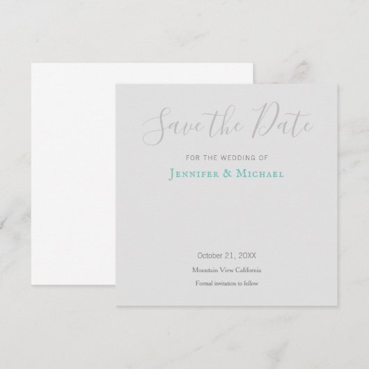 Huwelijksprofessioneel ontwerp moderne bewaar de d (Voorkant / Achterkant)