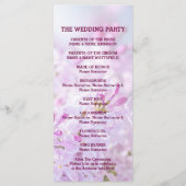 Huwelijksprogramma aanpasbaar programmakaart (Achterkant)