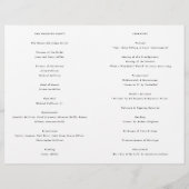 Huwelijksprogramma Boekje, Minimalistisch Ontwerp (Achterkant)
