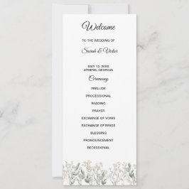 Huwelijksprogramma Bos Wilde Bloemen