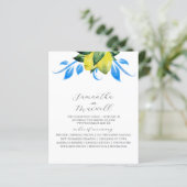 Huwelijksprogramma Botanische citroenen Bladeren (Staand voorkant)