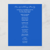 Huwelijksprogramma Botanische citroenen Bladeren (Achterkant)