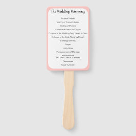 Huwelijksprogramma Fan Om het even welke Aangepast Handwaaier