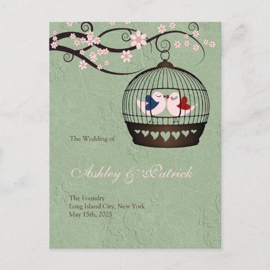 Huwelijksprogramma Gevangenen van de Liefde Aankondigingskaart (Voorkant)