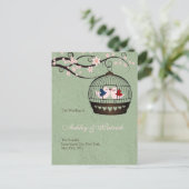 Huwelijksprogramma Gevangenen van de Liefde Aankondigingskaart (Staand voorkant)