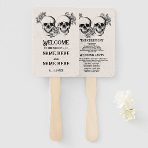 Huwelijksprogramma Hand Fan Halloween Gotische Sch Handwaaier
