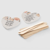 Huwelijksprogramma Hand Fan Shells Ocean Beach Zee Handwaaier (Niet-gemonteerd)