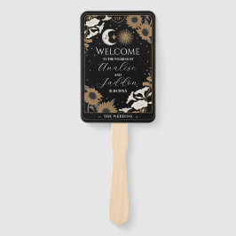 Huwelijksprogramma Hand Fan Tarot Sun Moon Spirits Handwaaier