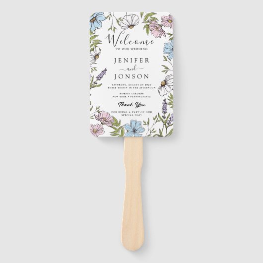  Huwelijksprogramma  Handwaaier (Voorkant)