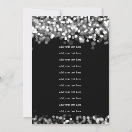 Huwelijksprogramma Inzetstuk Zilveren Lichten Kaart (Voorkant)