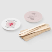 HUWELIJKSPROGRAMMA modern schattig vingerafdruk ha Handwaaier (Niet-gemonteerd)