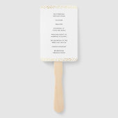 HUWELIJKSPROGRAMMA Mr. FAN en Mrs chic gouden conf Handwaaier (Achterkant)