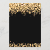 Huwelijksprogramma Plaats Gouden Lichten Programmakaart (Achterkant)