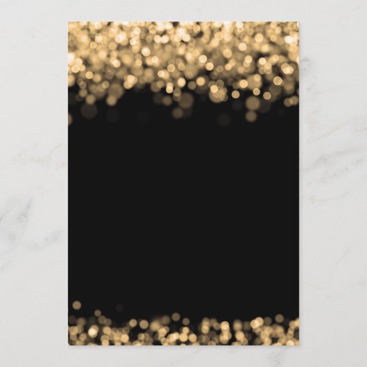 Huwelijksprogramma Plaats Gouden Lichten Programmakaart (Achterkant)